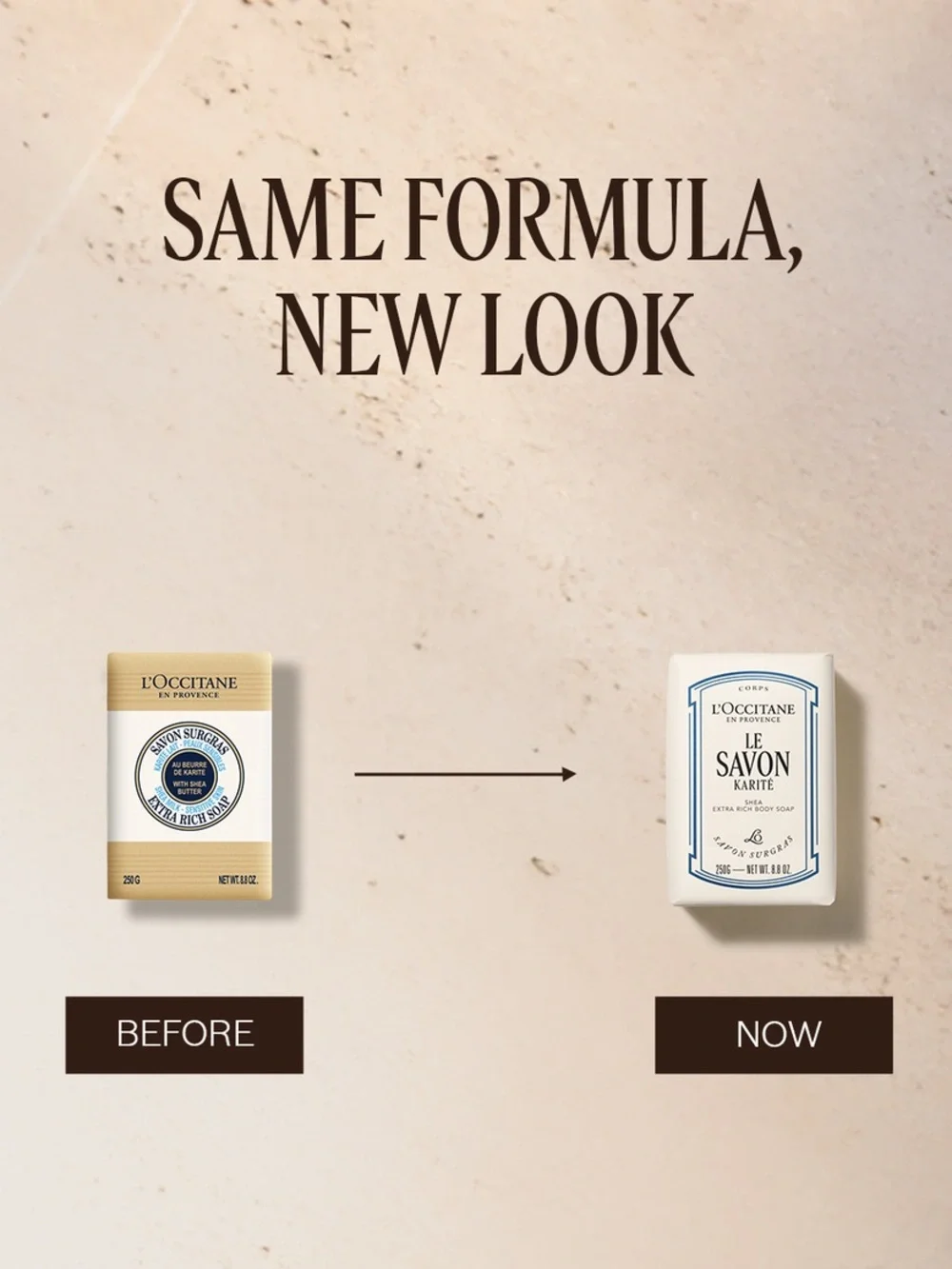 L'OCCITANE Le Savon Karité Extra Rich Body Soap - Cream & Blue